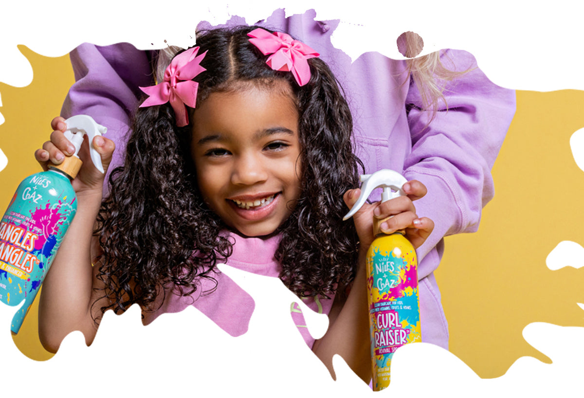Curl Refresh & Hydration for Kids' Curly Hair – Niles & Chaz Pizzazz!