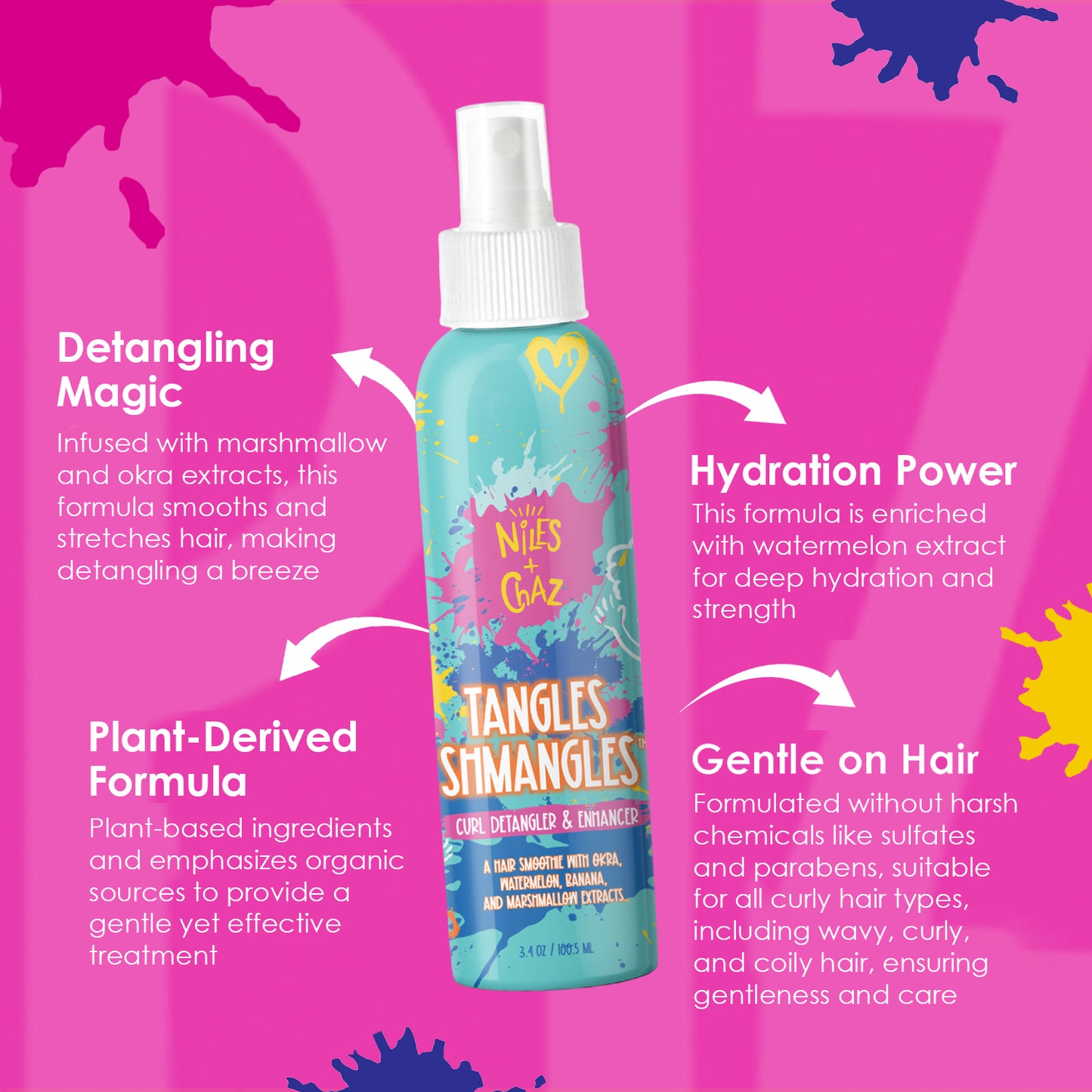 TANGLES SHMANGLES • Detangler & Curl Enhancer