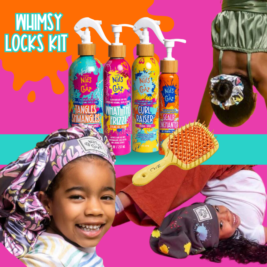 Whimsy Locks Kit for Braids, Locks, Twists (Free scrunchies)