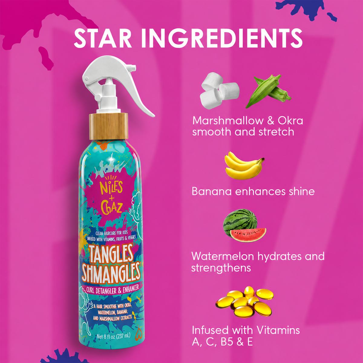 TANGLES SHMANGLES® • Detangler & Curl Enhancer