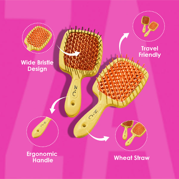 THE BRUSHIMISTA® • Wide Bristle Detangling Brush