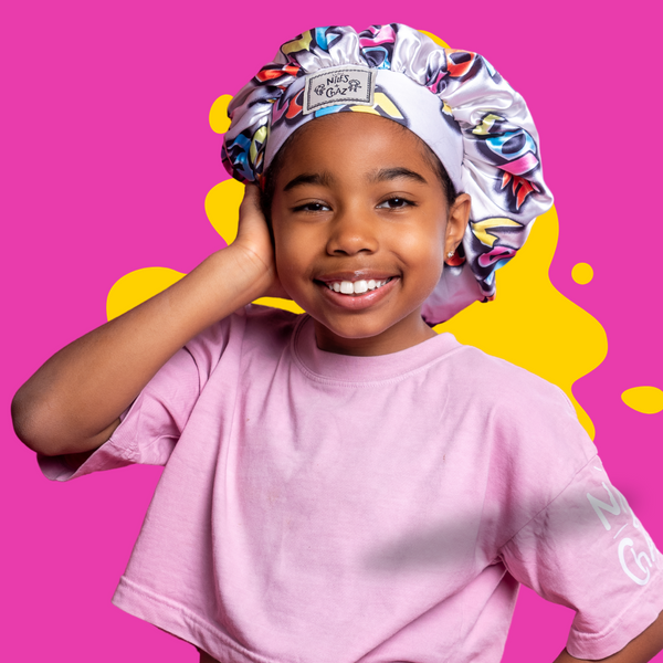 SNUG-A-BOO • Regular Size Silk Bonnet for Kids – Niles & Chaz Pizzazz!
