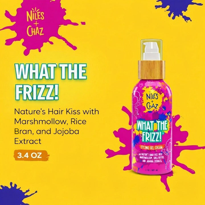 Styling Cream for Curls - Anti-Frizz Gel for Kids • WHAT THE FRIZZ