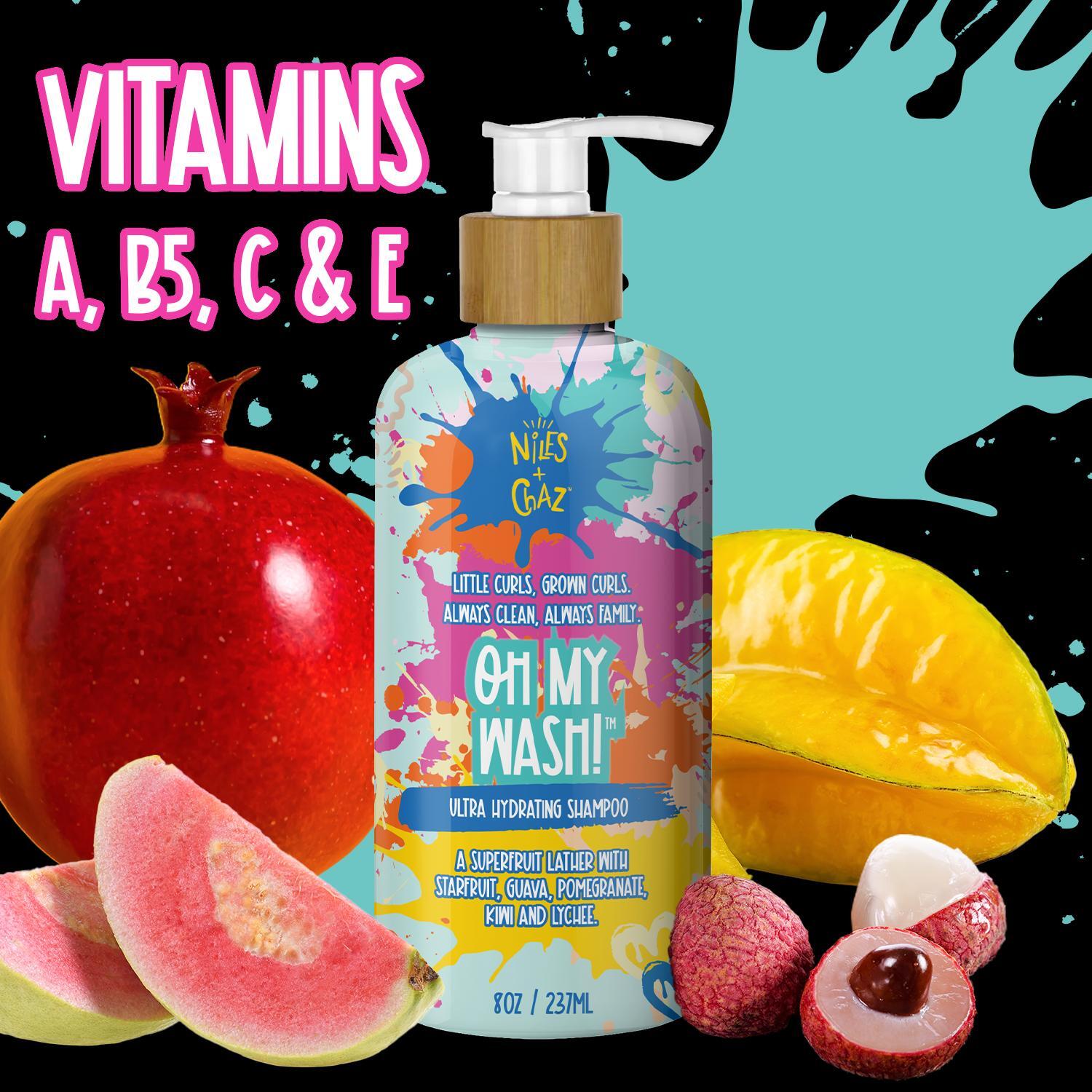 Oh My Wash!™ Shampoo for Curly Hair & Kids Curls – Niles & Chaz